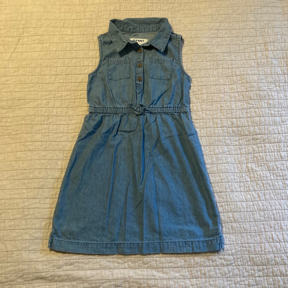 EUC Denim Chambray Collared Dress